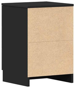 Mesas de cabeceira 2 pcs derivados de madeira preto