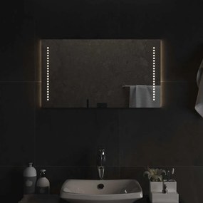 vidaXL Espelho de casa de banho com luzes LED 70x40 cm