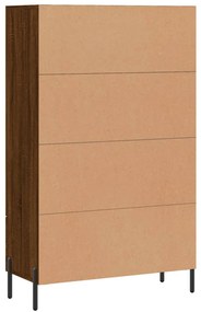 Armário alto derivados madeira 69,5x31x115 cm carvalho castanho