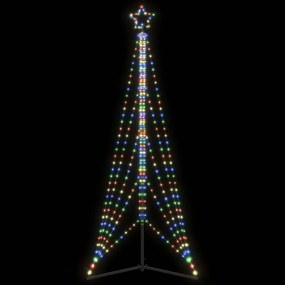 vidaXL LED Árvore de Natal 525 LEDs Coloridos 302 cm