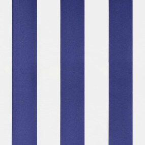 Toldo de pé 500x300 cm tecido e aço azul e branco