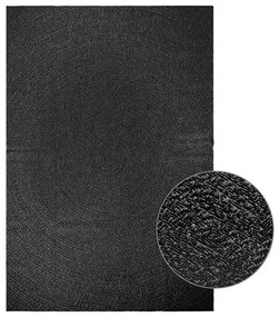 Tapete ZIZUR antracite 200x290 cm aspeto juta interior exterior