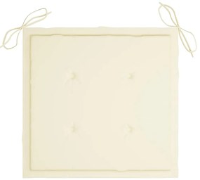 Cadeiras exterior dobráveis c/ almofadões 4 pcs acácia maciça