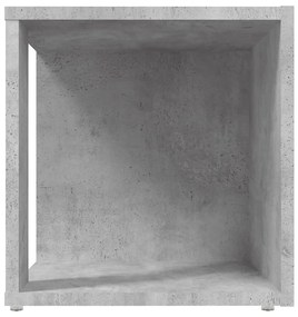 Mesa de apoio 33x33x34,5 cm contraplacado cinzento cimento