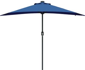 Guarda-sol de Jardim Azul 294 x 150 x 223 cm tecido