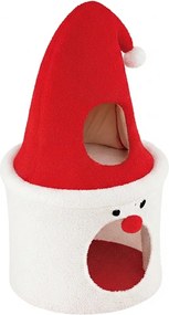 Cama para gatos com desenho de Árvore de Natal moderna e bonita 75 cm Vermelho+Branco