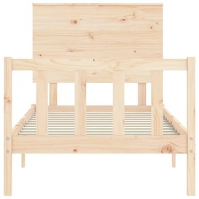 Cama sem colchão 100x200 cm madeira de pinho maciça