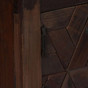 Móvel de TV madeira recuperada maciça 140x30x45 cm