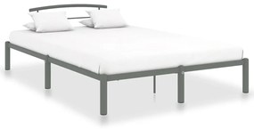 vidaXL Estrutura de cama 120x200 cm metal cinzento