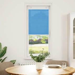 Azul Plissada Cega 45x100 cm Largura Tecido 44,4 cm Poliéster