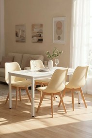 Pack 4 Cadeiras Synk Basic - Marfim