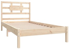 Estrutura de cama 90x200 cm madeira maciça