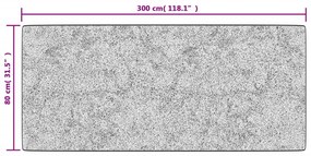 Tapete lavável antiderrapante 80x300 cm multicor