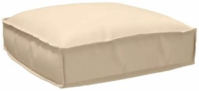 vidaXL Almofada de palete para assento Bege 50 x 50 x 12 cm