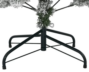 Árvore de Natal artificial articulada c/ flocos de neve 120 cm