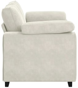 Sofá-luvas 120 cm veludo creme