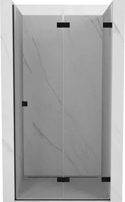 Mexen Lunar-F portas de duche dobráveis direitas 100 cm, transparente, preto - 836-100-000-70-00-P