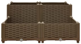 Canteiro elevado 80x80x38 cm polipropileno