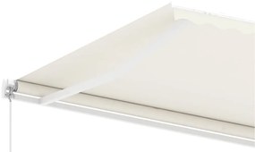 Toldo retrátil manual independente 300x250 cm cor creme
