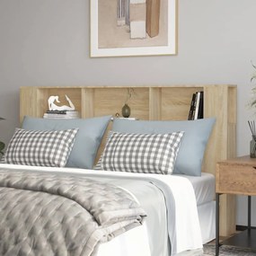 vidaXL Armário de cabeceira 180x18,5x104,5 cm carvalho sonoma