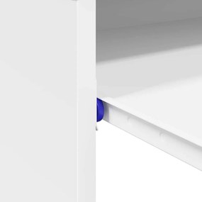 Mesa de Computador Branca Madeira engenheirada Compacta