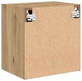 Armários de parede para garagem 2 pcs derivados de madeira