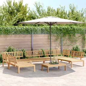 vidaXL 6 pcs conjunto de móveis de paletes p/ jardim acácia maciça