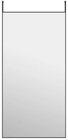 Espelho para porta 50x100 cm vidro e alumínio preto