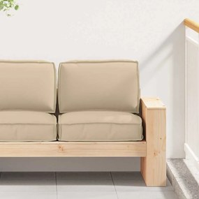 vidaXL Conjunto de Almofadas para Palete 2 Peças Bege Tecido Oxford