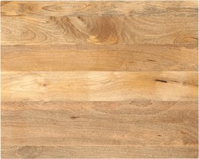 vidaXL Tampo de mesa retangular 110x80x3,8 cm mangueira maciça