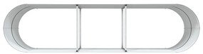 Horta Elevada vidaXL Castanho 320x80x81 cm Aço Galvanizado
