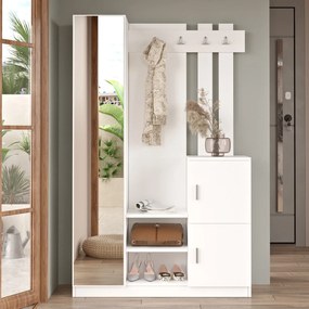 Hall Stand DD7 – Branco – 113,6 cm x 180 cm x 35 cm
