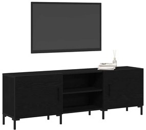 Armário para TV vidaXL Preta Carvalho 150x30x50 cm em Madeira Derivada