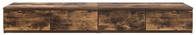 Gavetas de Cama vidaXL Carvalho Fumado 120x36,5x16,5 cm Madeira Engenh