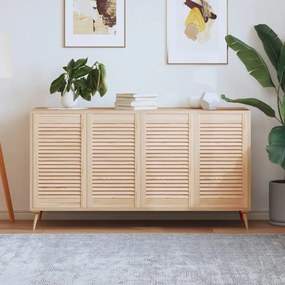 Portas de armário 4 pcs com design de persiana pinho maciço