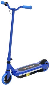 AIYAPLAY Trotinete Elétrica Criança Máx. 10 km/h Motor 80 W Autonomia Máx. 8 km Trotinete Luzes LED Travão Traseiro 76x46x93 cm Azul | Aosom Portugal