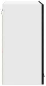 Cabide de Vidro Suspenso em Carvalho Preto - 60x31x60 cm, Feito de Mad