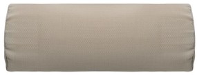 Encosto cabeça cadeira 40x7,5x15 cm textilene cinza-acastanhado