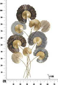 PAINEL DE PAREDE DE FERRO 3D  WEB -C- CM 63,5X4X109,5CM MULTICOLOR