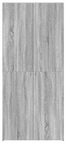 Cabide de Sapatos Cinza Sonoma 80x35,5x180 cm Madeira Engineered
