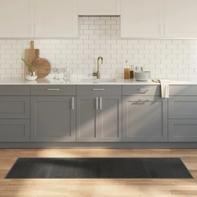 vidaXL Tapete retangular 60x200 cm bambu cinzento