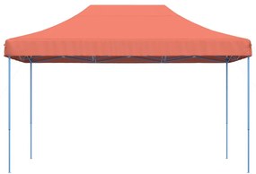 Tenda para festas pop-up dobrável 440x292x315 cm terracotta