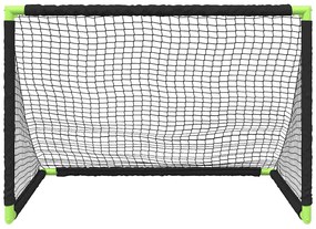 Baliza de futebol infantil dobrável 90x64x64 cm preto