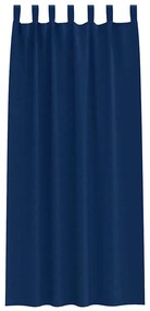 Cortinas com cortinas 2 pcs Azul escuro 260 x 140 cm Poliéster