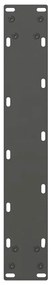 Pés para mesa de bar antracite 2 peças 40x(110-111) cm aço