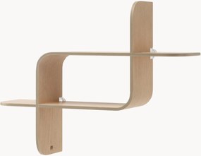 Estante de parede em madeira de borracha Montage