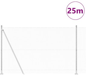 Cerca Hexagonal vidaXL 1,4x25 m Aço Galvanizado
