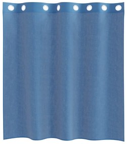 Cortinas de voile com ilhós 2 pcs azul real