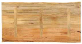 Tampo de mesa c/ borda viva 110x60x2,5 cm mangueira maciça
