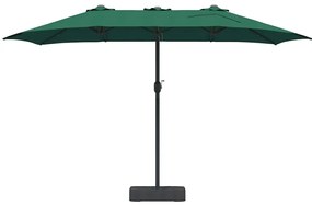 Guarda-sol de Jardim Verde 385 x 209 x 244 cm tecido